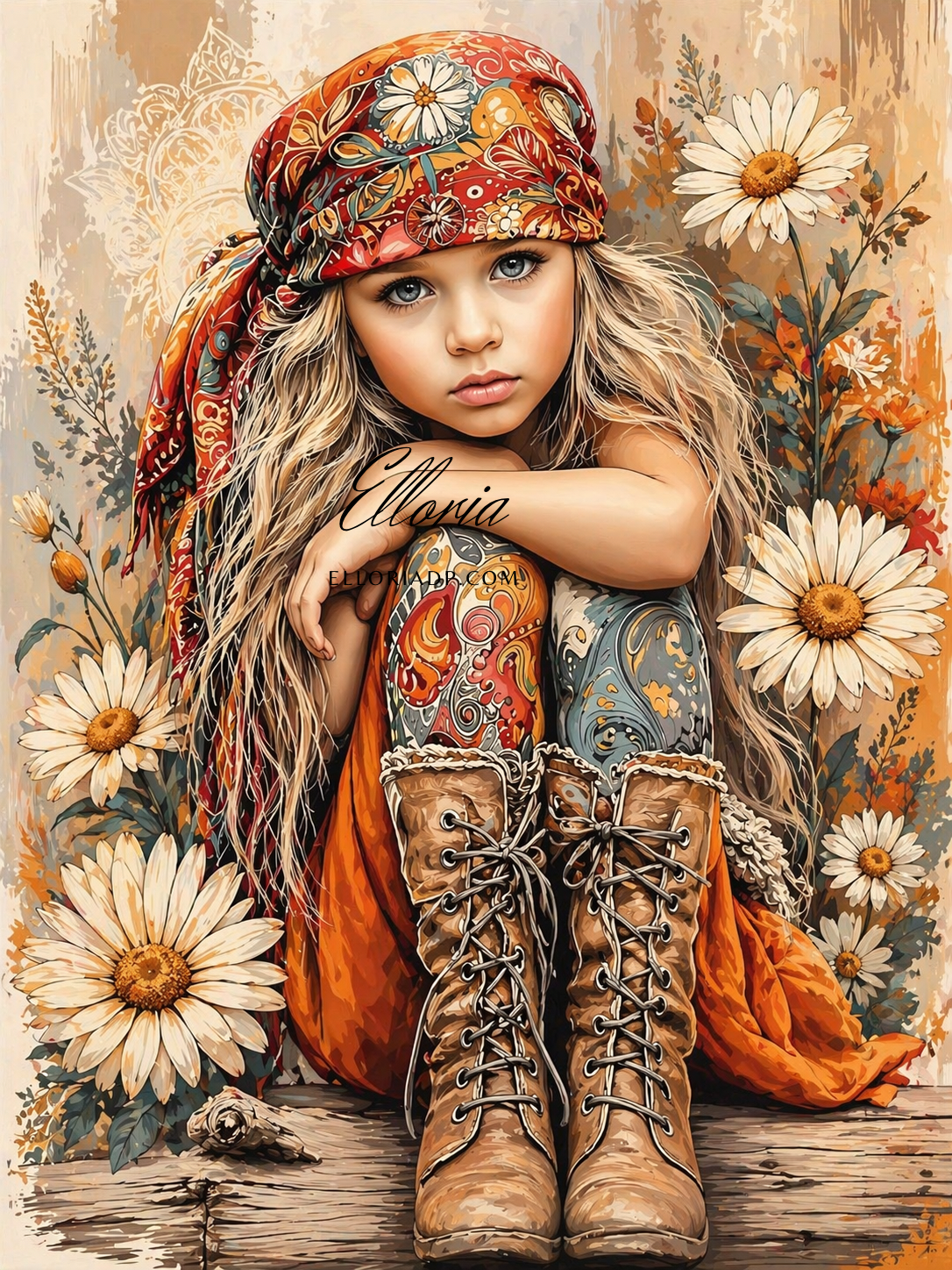 Diamond Painting Bohème Daisy – Elloria
