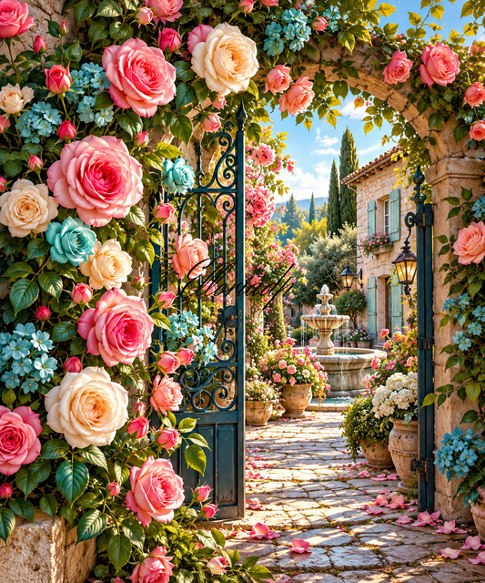 Le Jardin aux mille roses – Diamond Painting fleuri | Elloria