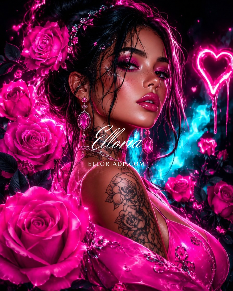 Diamond Painting – Rose Électrique 🌹✨/Elloria