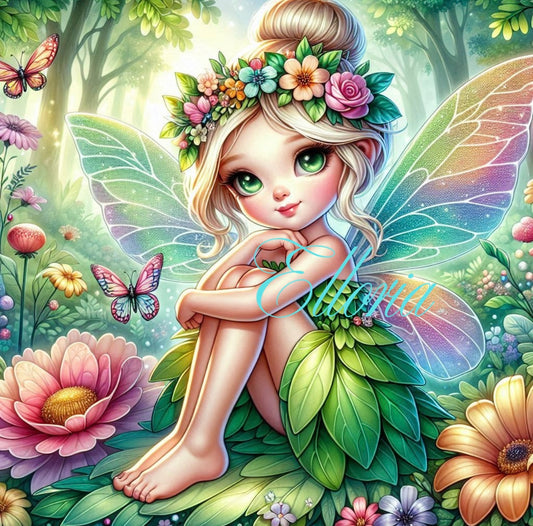 🌸 La Petite Fée des Fleurs – Diamond Painting Fantasy by Elloria