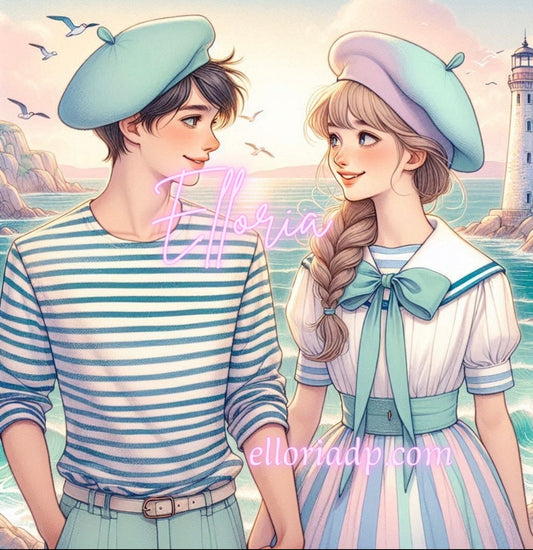 Les Amants de l’Océan – Diamond Painting couple romantique Elloria