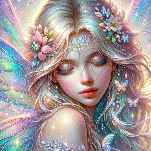 Diamond Painting Fée Lumineuse – Kit complet Elloria | Collection Full Diamant