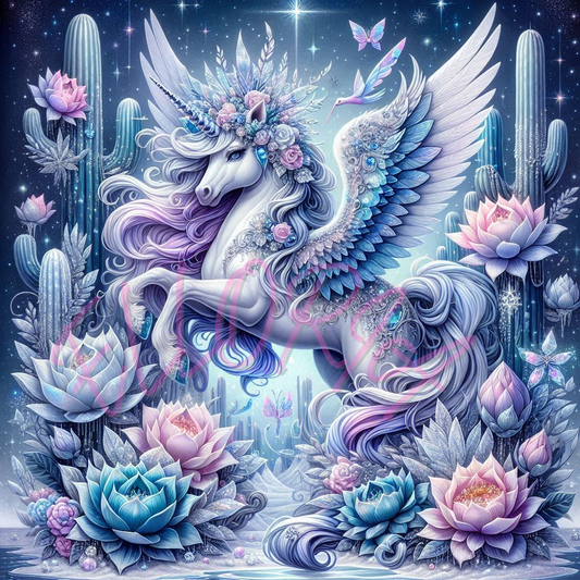 Diamond Painting Licorne Ailée Mystique – Kit complet Elloria