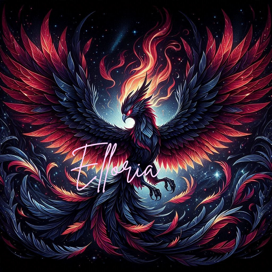 🔥 Diamond Painting – Phénix Flamboyant – Kit Complet Elloria 🔥