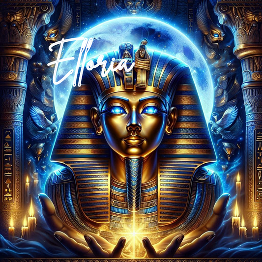 Diamond Painting – Pharaon d’Or Mystique sous la Lune – Kit Complet Elloria
