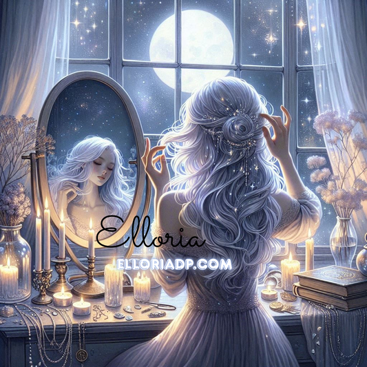 🌙 Diamond Painting – La Déesse du Clair de Lune (By Elloria)