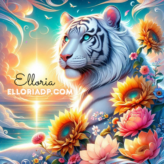 🌅 Diamond Painting – Soren, le Tigre du Soleil (By Elloria)