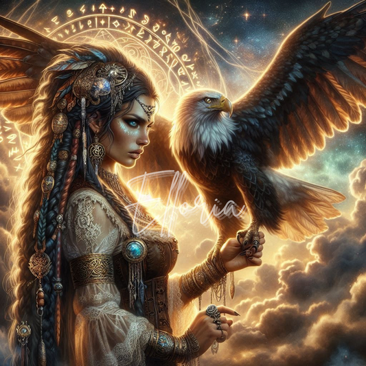 Diamond Painting – Isolde et l’Aigle Céleste