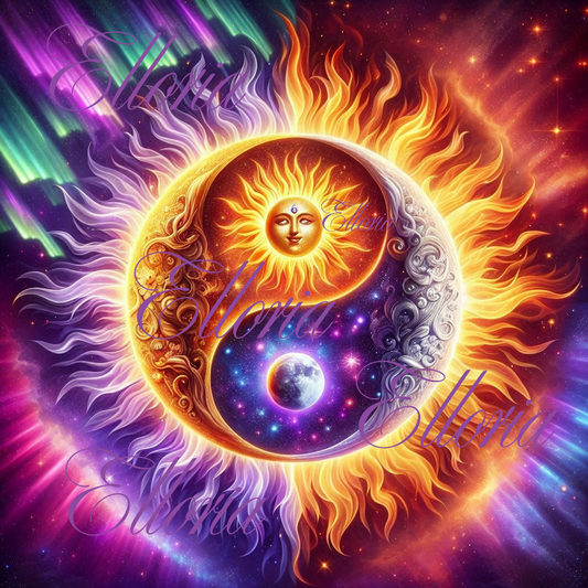 ☀️🌙 Kit Diamond Painting Elloria – Soleil & Lune “Elyos”