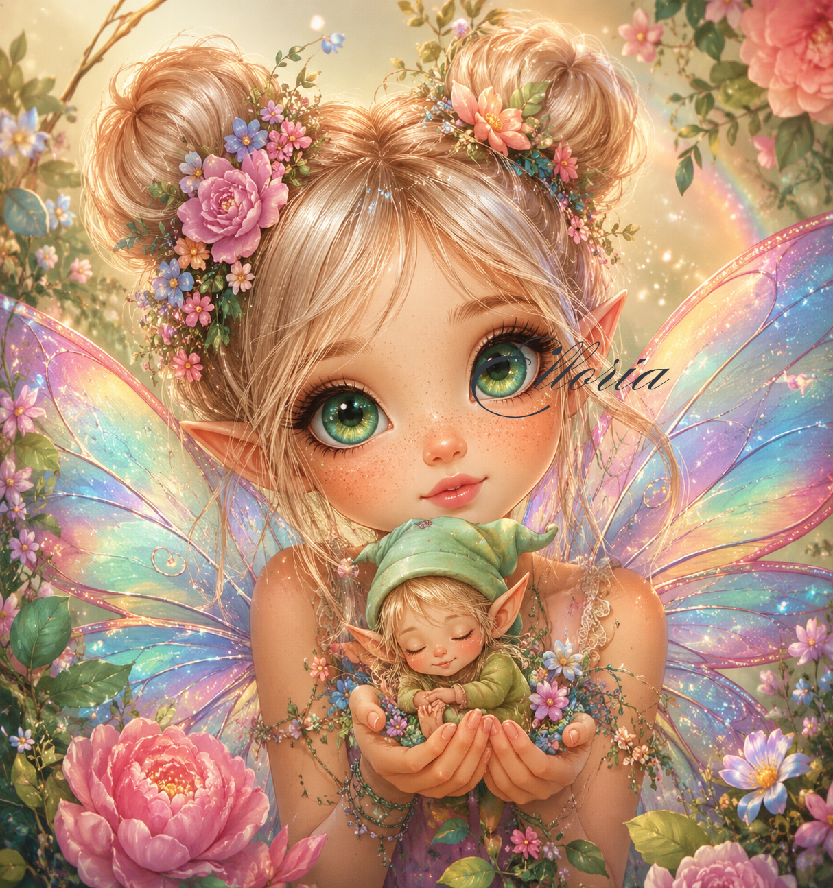 Diamond Painting La Petite Gardienne des Lutins | Elloria