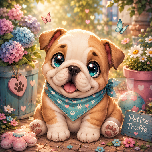 Diamond Painting Petite Truffe – Bébé Bouledogue | Elloria