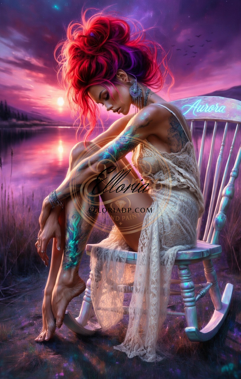 Diamond Painting Femme Aurora – Douceur Crépusculaire | Elloria