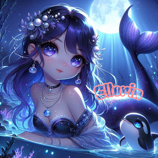 🐚✨ Diamond Painting | Nérila & le Bébé Orka | Collection Elloria