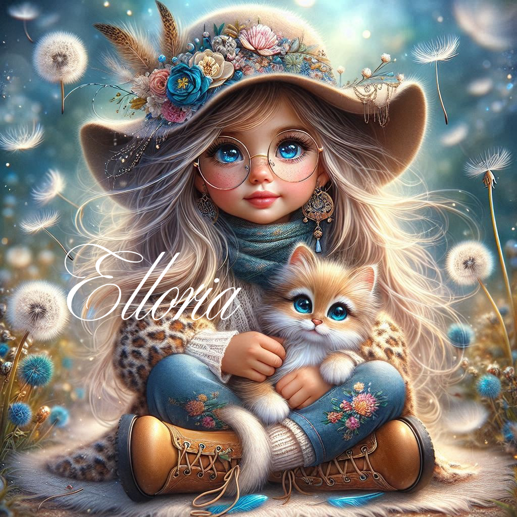 Diamond Painting – Lila et son Chaton