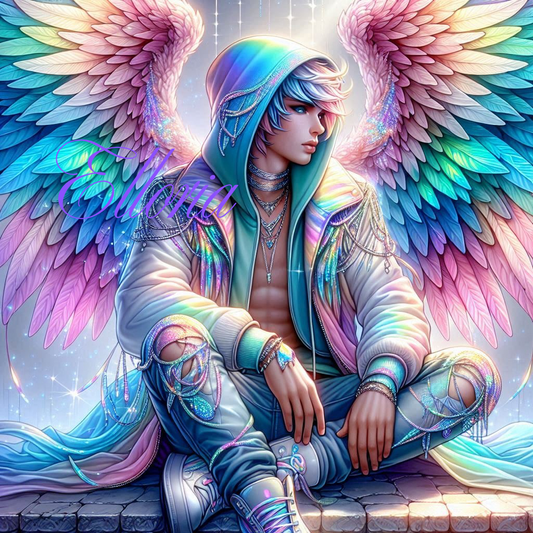 Diamond Painting – Kael, l’Ange Prismatique