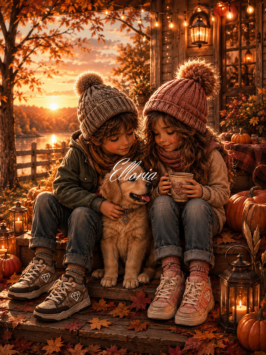 Les Petits Bonheurs d’Automne – Diamond Painting | Elloria