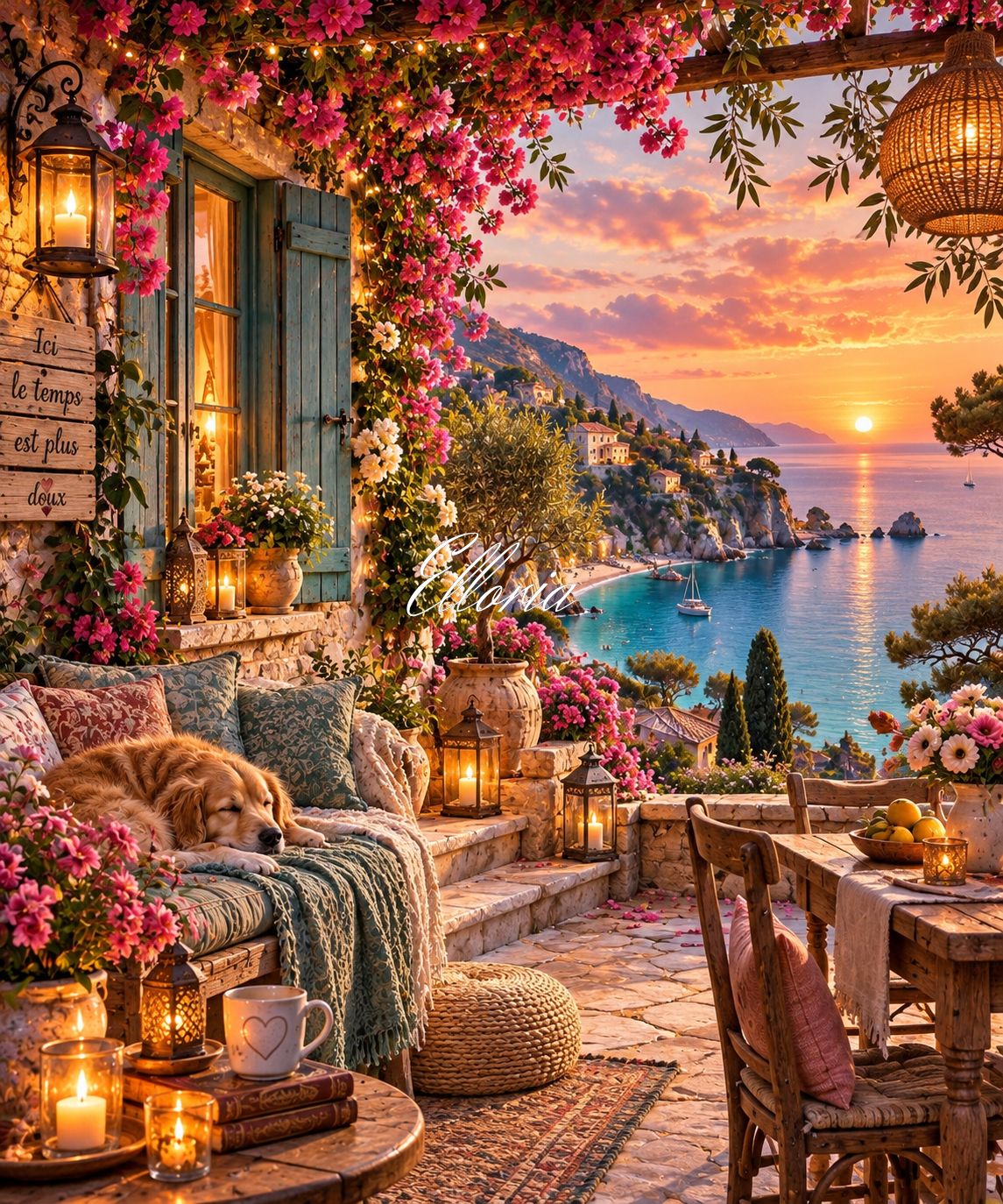 Un Soir à Bellavista – Diamond Painting Méditerranée | Elloria