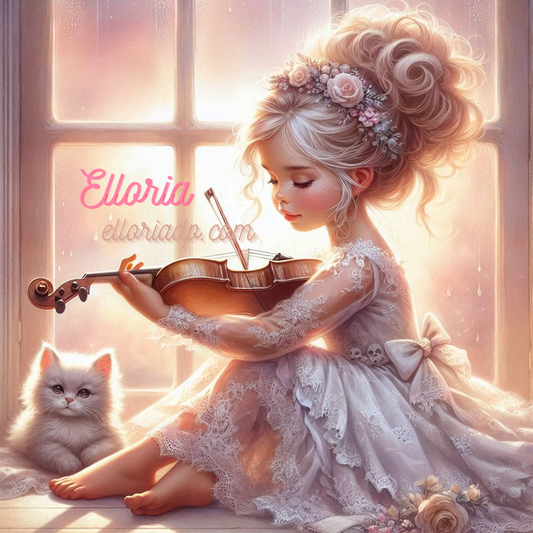 🎶 Diamond Painting – Élise et son Violon 🎶