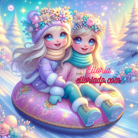 ❄️ Diamond Painting – Les Jumelles de l’Hiver