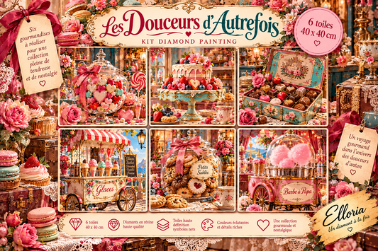 Les Douceurs d’Autrefois – Kit Diamond Painting  | Elloria