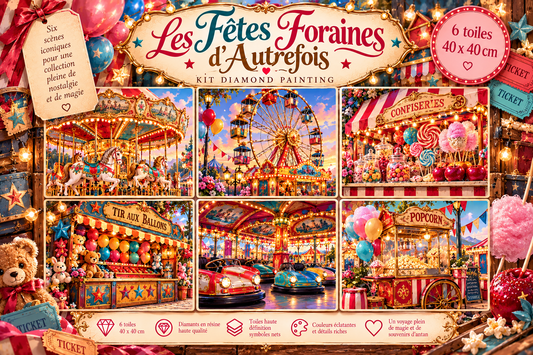 Fêtes Foraines d’Autrefois – Kit Diamond Painting | Elloria