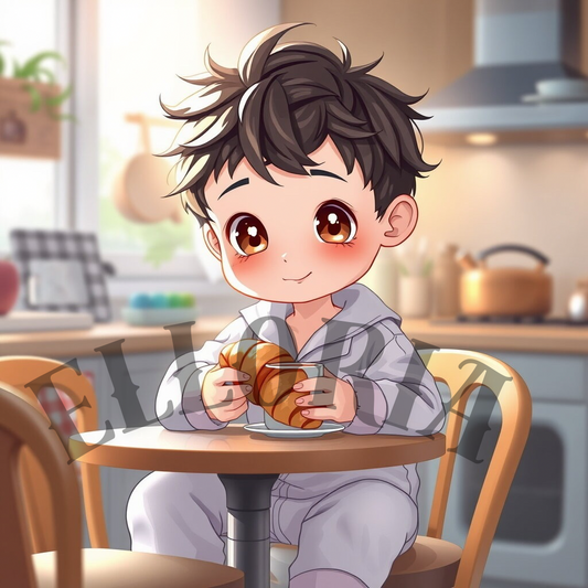 Lucas – Petit Déjeuner Douillet-diamond painting