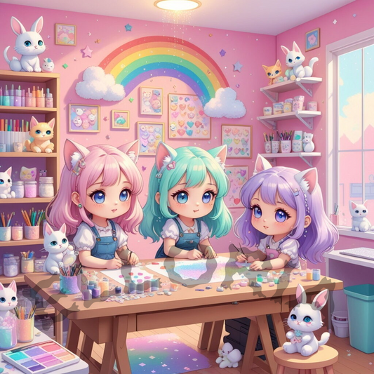 ✨ “Atelier Arc-en-Ciel Kawaii” ✨-Diamond painting