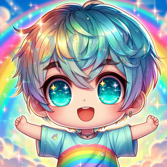 Petit Prince Arc-en-Ciel -chibi Diamond painting