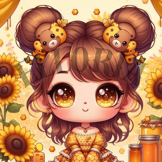 🌻 Douce Abeille Miel et Tournesols 🌻-Diamond painting