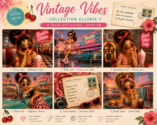 Kit Vintage vibes Diamond painting Elloria