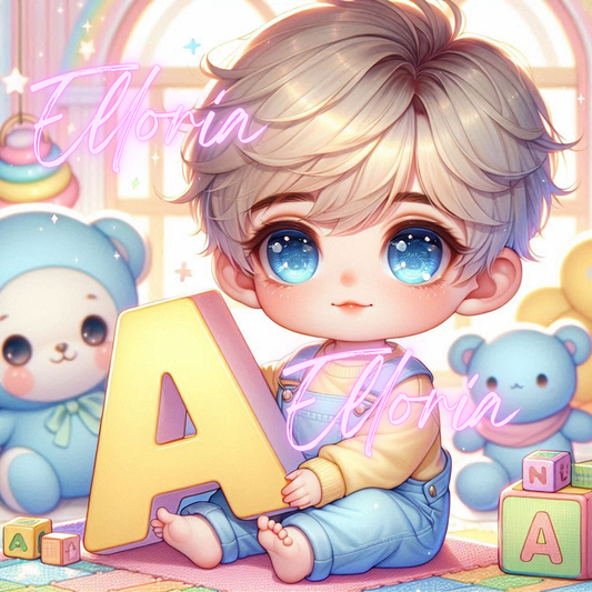 Petit Prince à la Lettre A-diamond painting