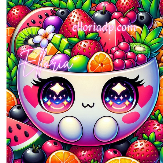 Bol Fruité Enchanté-diamond painting