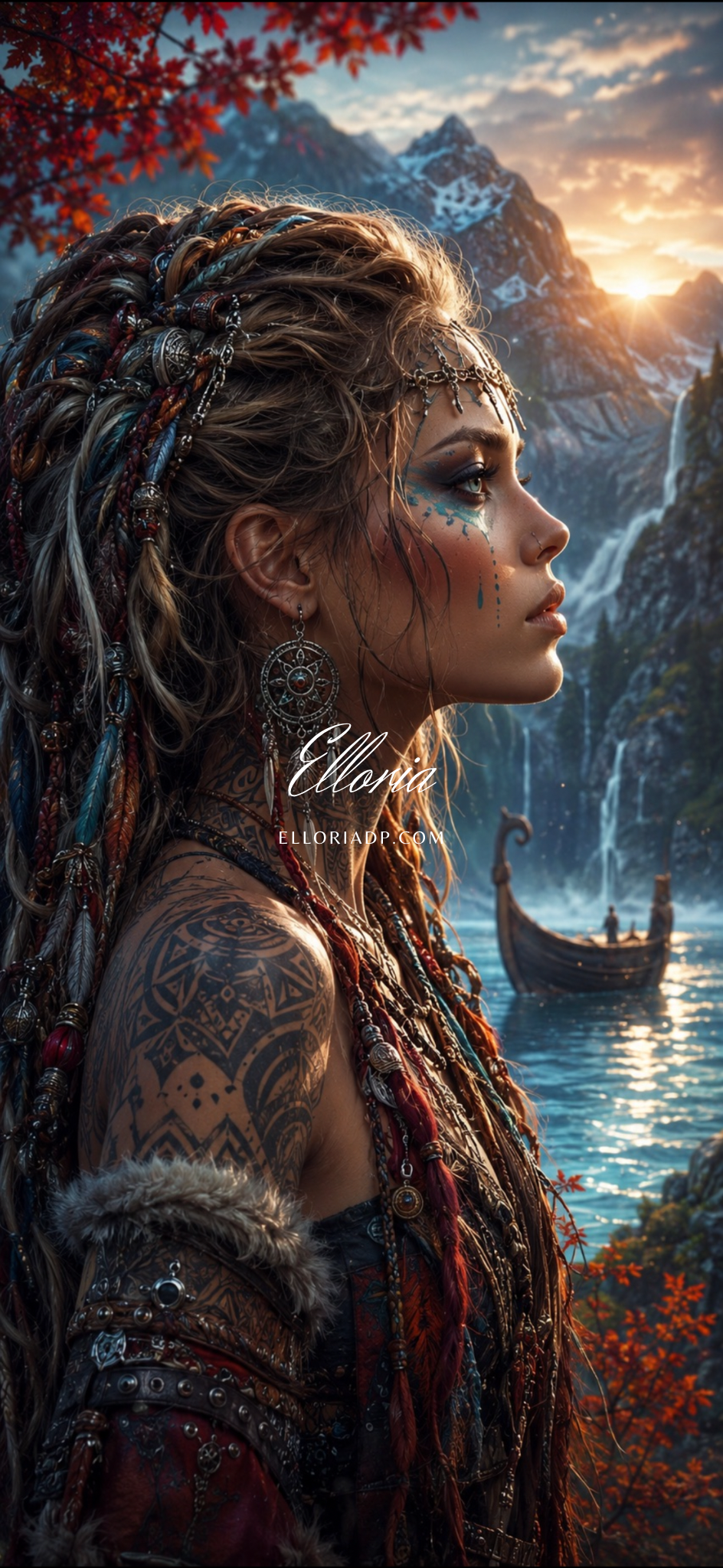 L’Âme du Nord ⚔️🖤🍂 Diamond painting Elloria