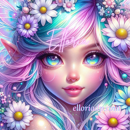 🌟 Diamond Painting – Portrait féerique d’Elloria 🌟