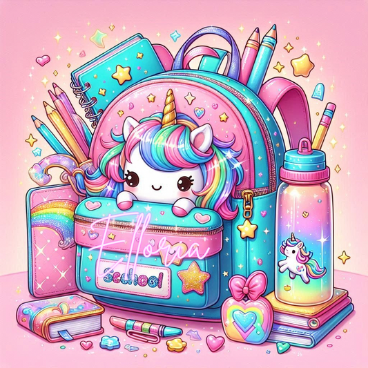 Diamond Painting Sac Licorne Kawaii – Rentrée Magique