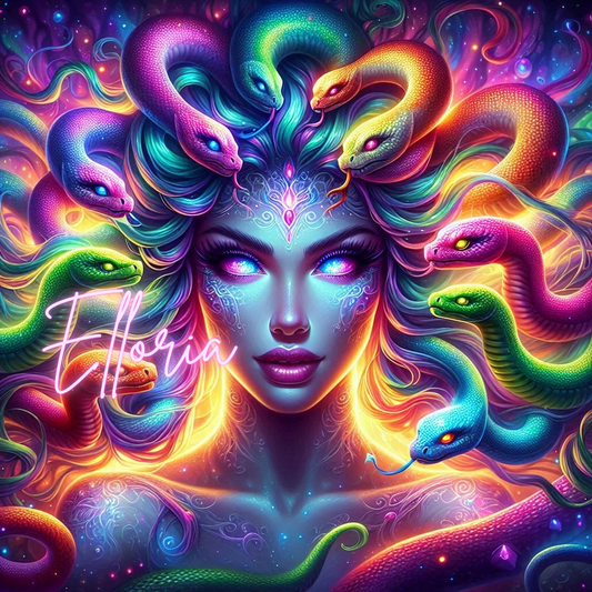 Méduse Arc-en-Ciel – Kit de Diamond Painting Fantasy Elloria ✨
