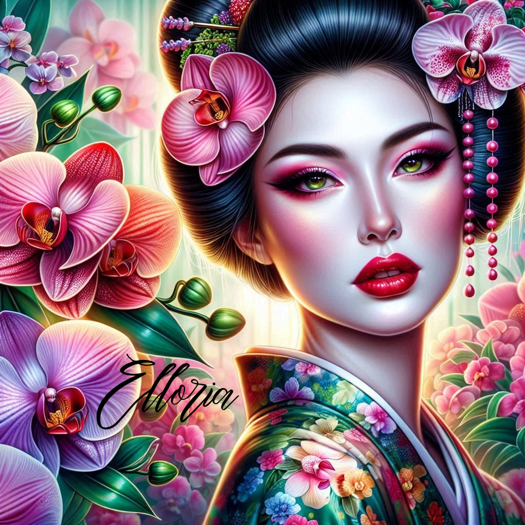 💎 Diamond Painting | Hana, l’Orchidée du Soleil