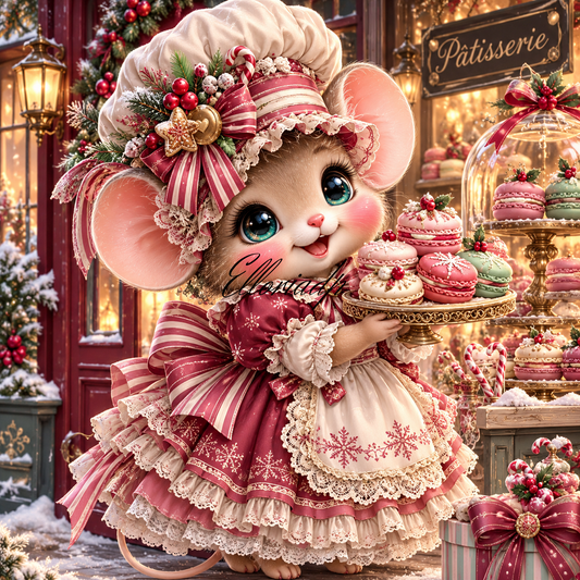 Petite Pâtissière de Noël – Diamond Painting | Elloria